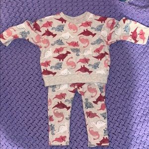 H&M Dinosaur sweatsuit